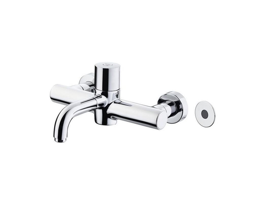 Chrome healthcare wall mounted sensor tap with detachable spout