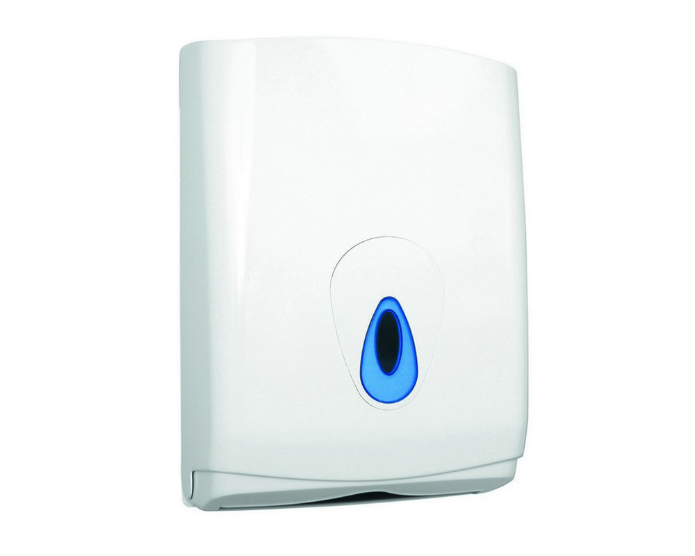 Wall Mounted White plastic paper towel dispenser