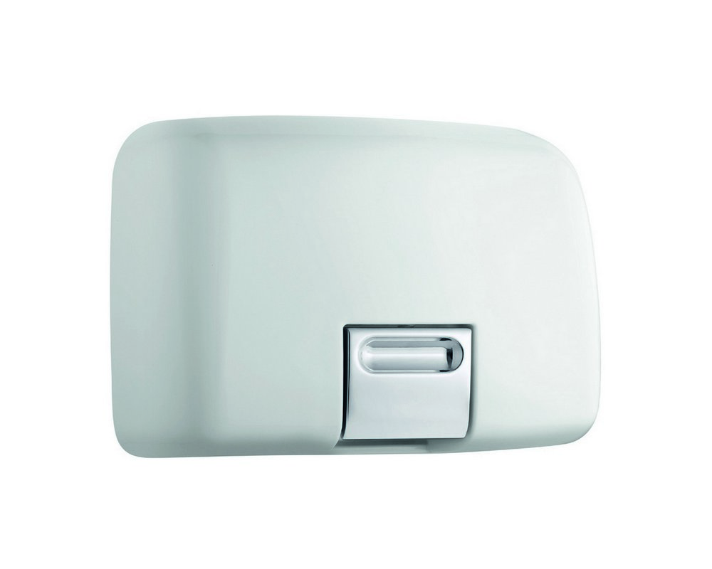 Warm Air Hand Dryer - White Metal