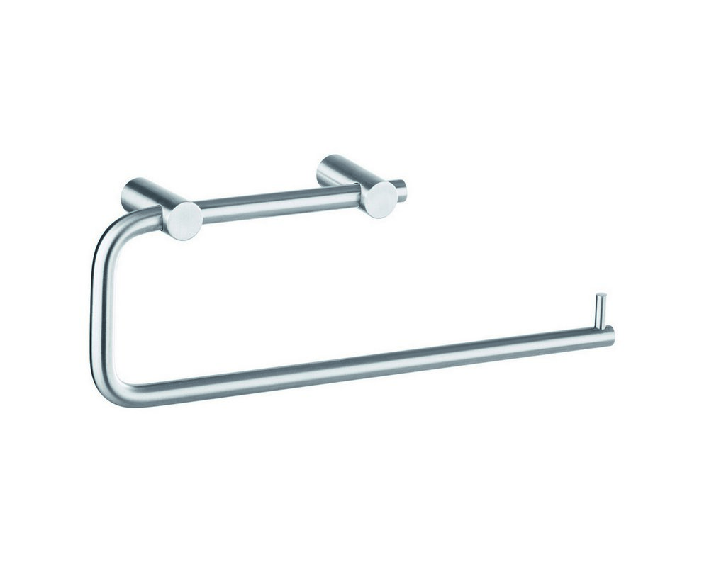 Stainless Steel Toilet Roll Holder - Double on white background