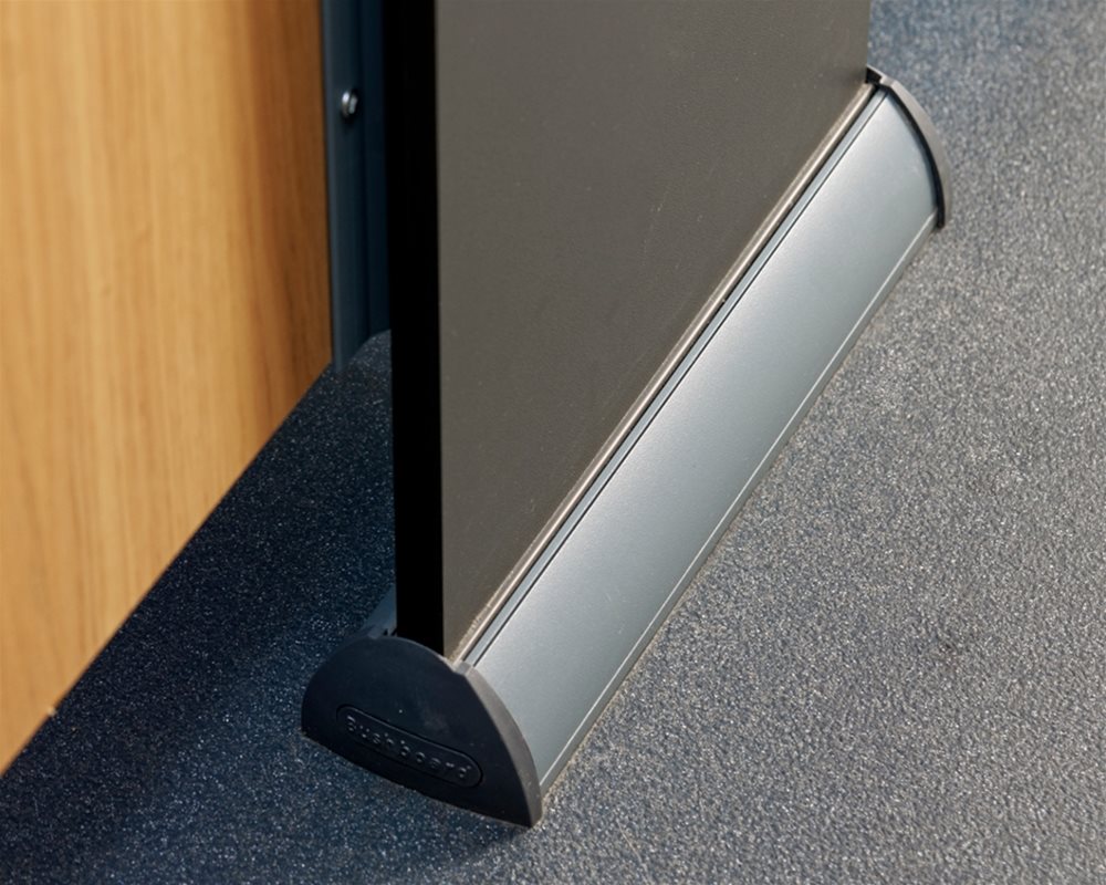 The Copper Kettle charcoal grey 'Quadro' cubicle foot