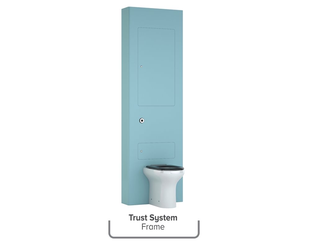 Healthcare IPS Postformed Boxed Out Unit with HBN compliant Fully Ambulant WC Assembly (HBN reference: WC H) with sensor flush