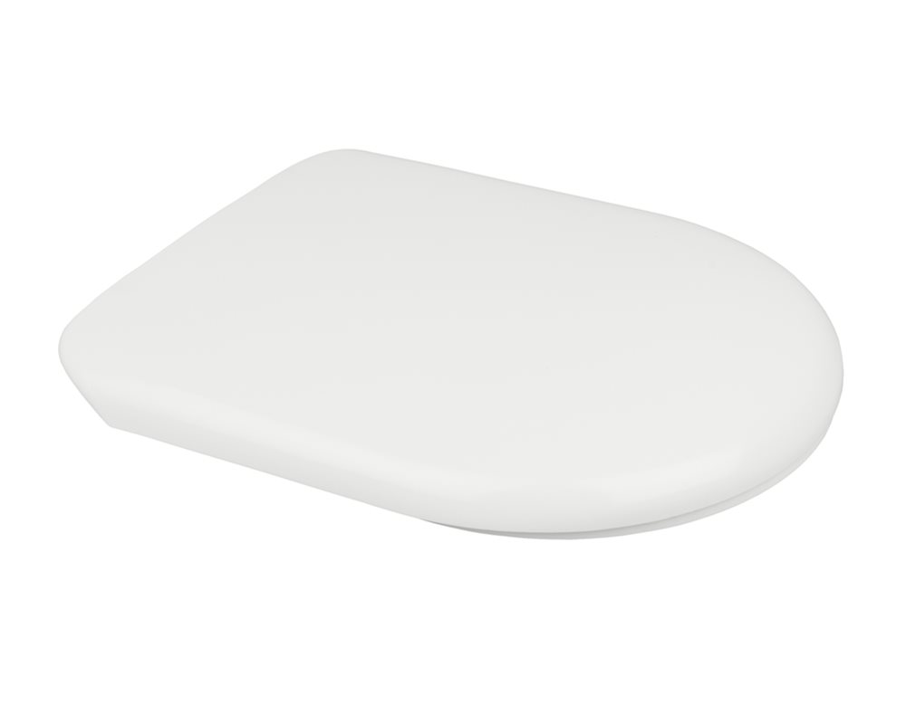 Chartham white toilet seat and cover on a white background