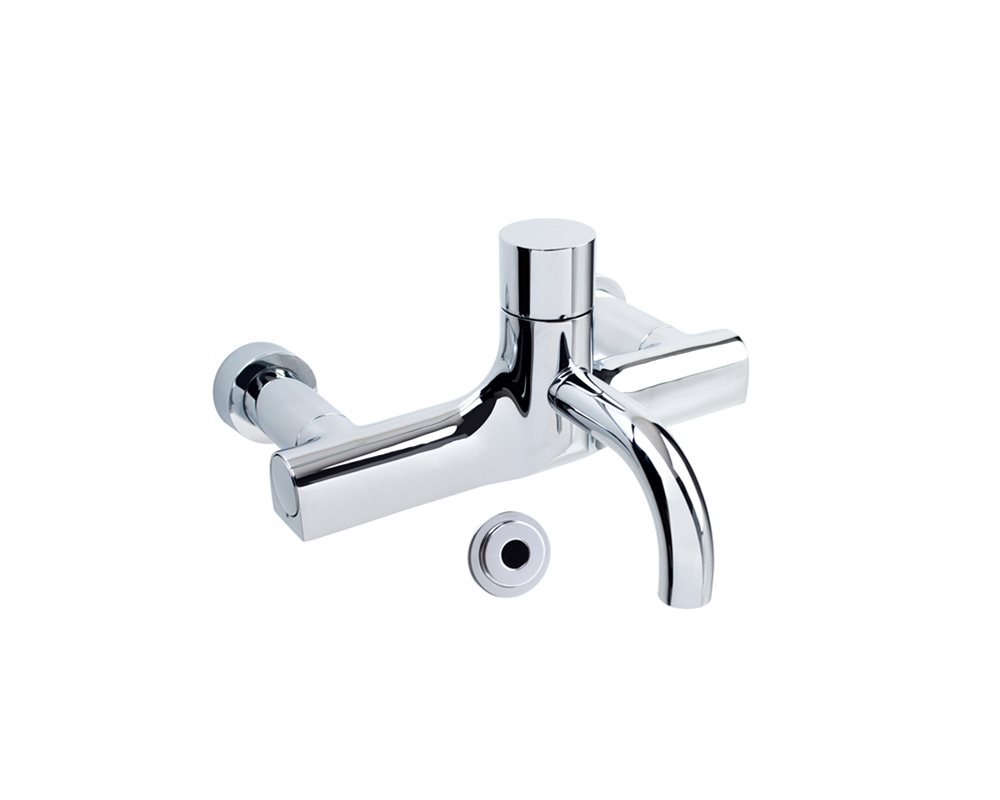 SanCeram Healthcare Sensor Tap with Removable Spout in Chrome on white background