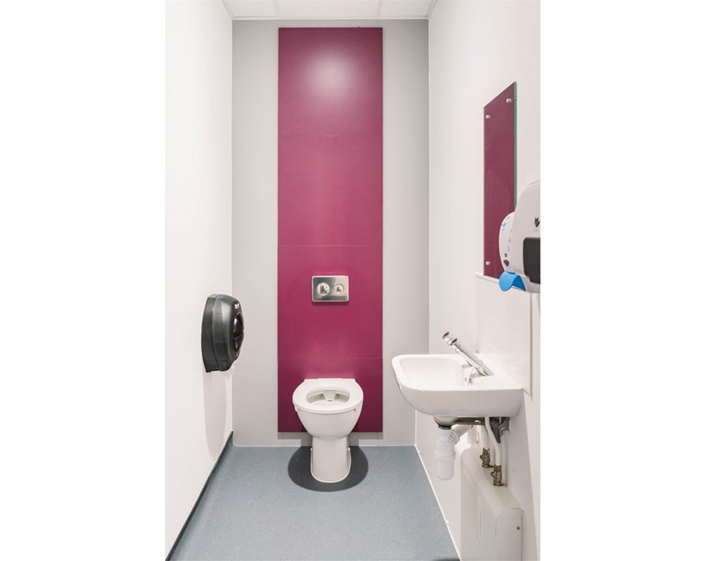 Bushboard Washrooms | WC panel only ducting