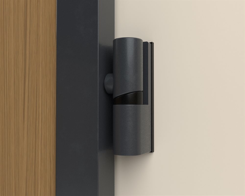 Charcoal Grey 'Fast Track' toilet cubicle hinge