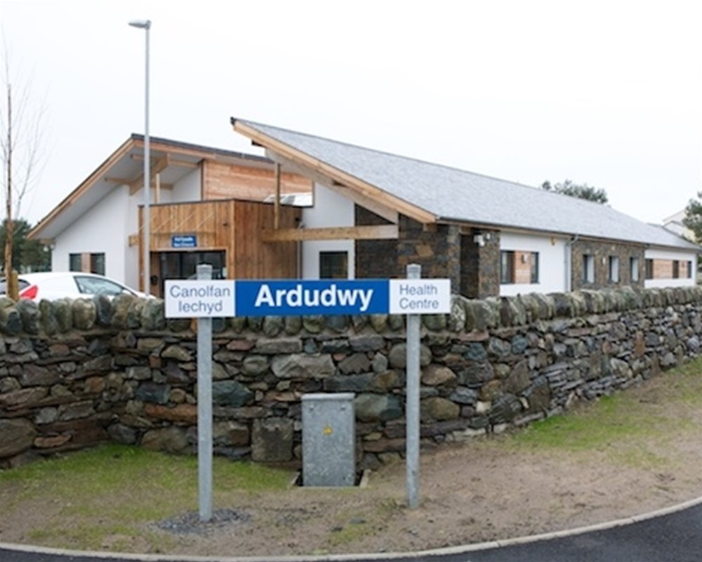 Outside view of Ardudwy Health Centre in Harlech Wales